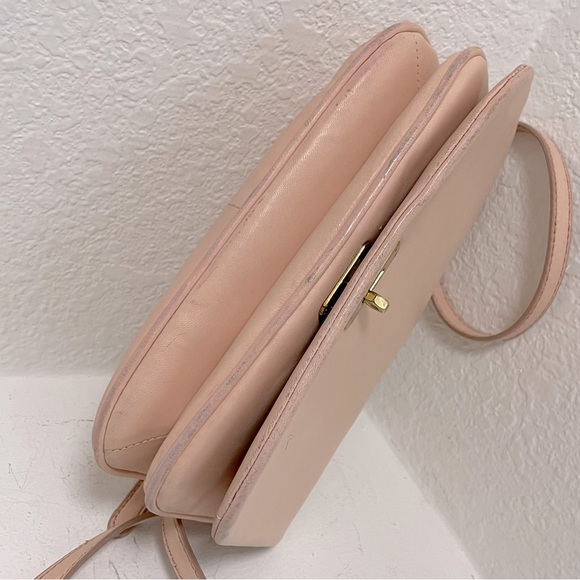 J.Crew Sophie Soft Lambskin Leather Crossbody Bag in Light Blush w/ “K” monogram - Picture 8 of 14